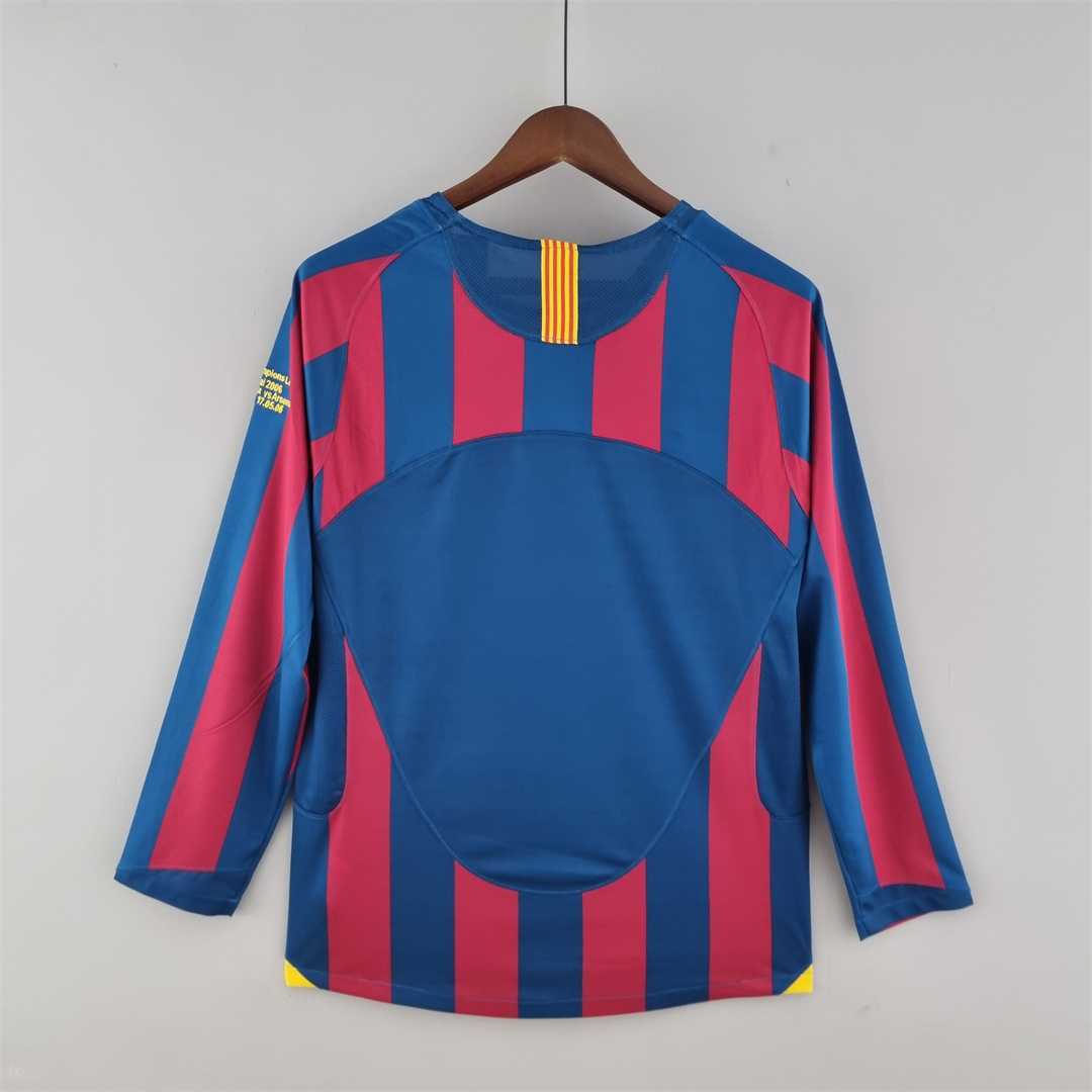 Barcelona 2005/06 Retro Home Long Sleeve Jersey
