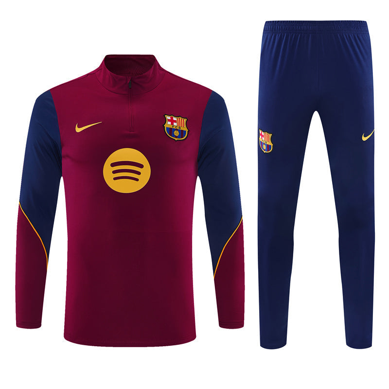 Barcelona Burgundy & Navy Tracksuit 2026/27