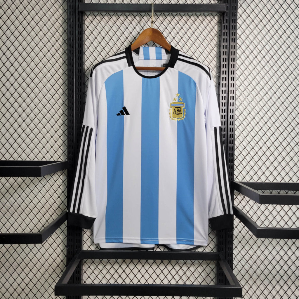 Argentina 2022 Retro Home Long Sleeve Jersey