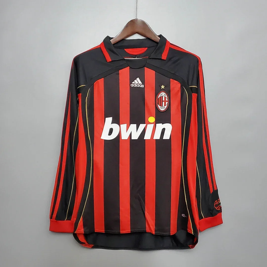 AC Milan 2006/07 Retro Home Long Sleeve Jersey