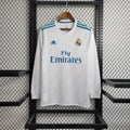 Real Madrid 2017/18 Retro Home Long Sleeve Jersey