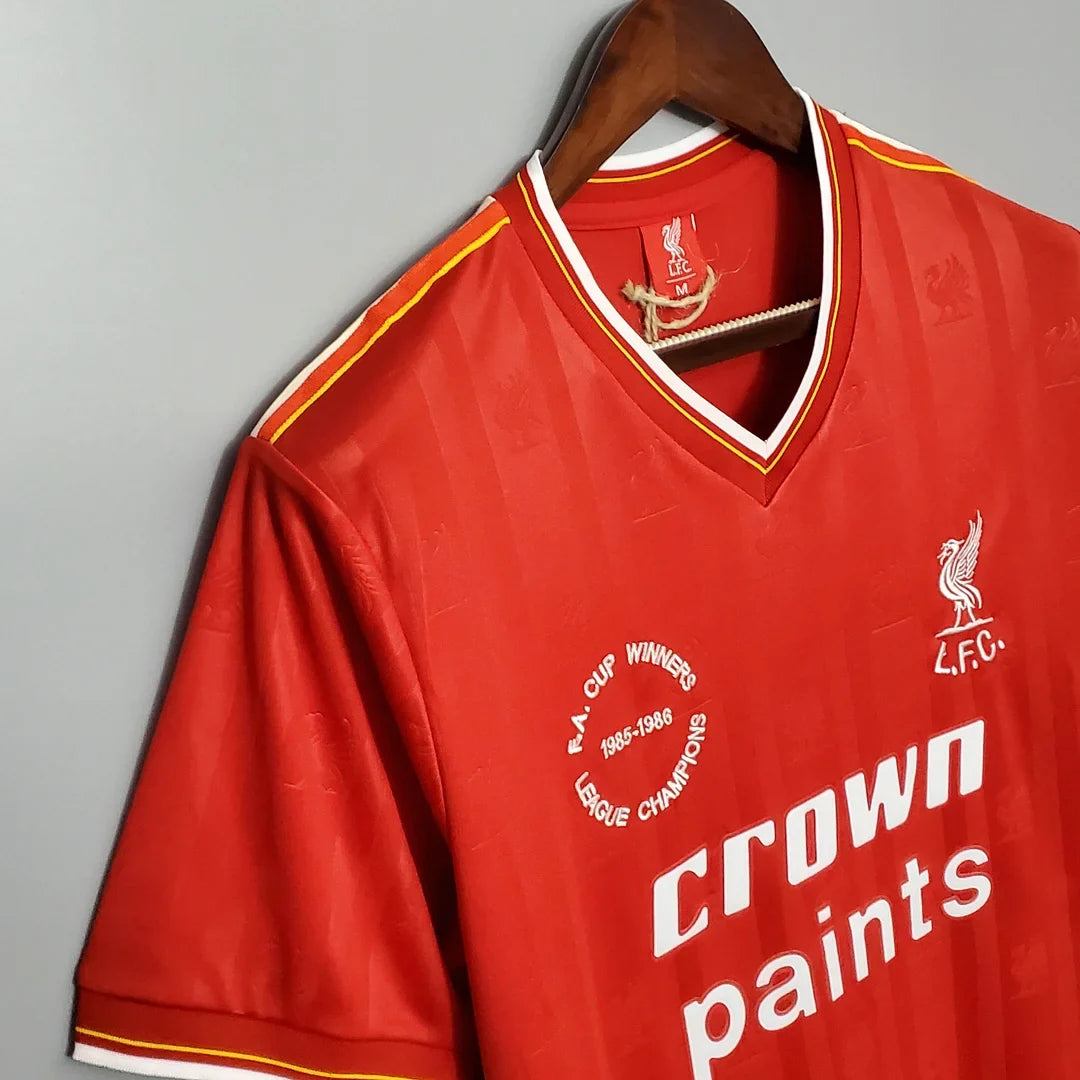 Liverpool 1985/86 Retro FA Cup & League Champions Home Jersey