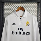 Real Madrid 2016/17 Retro Home Long Sleeve Jersey