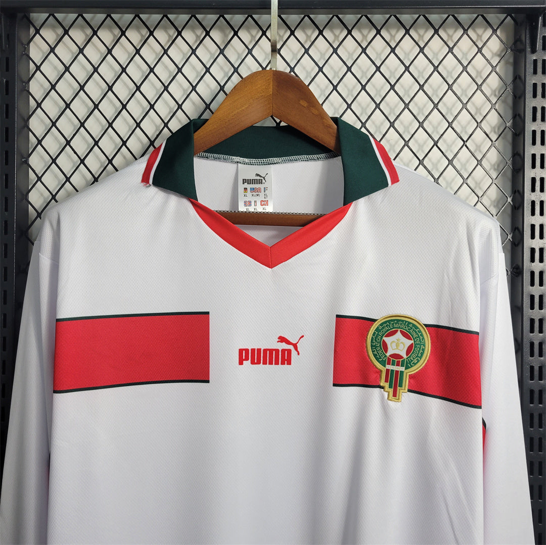 Morocco 1998 Retro Away Long Sleeve Jersey