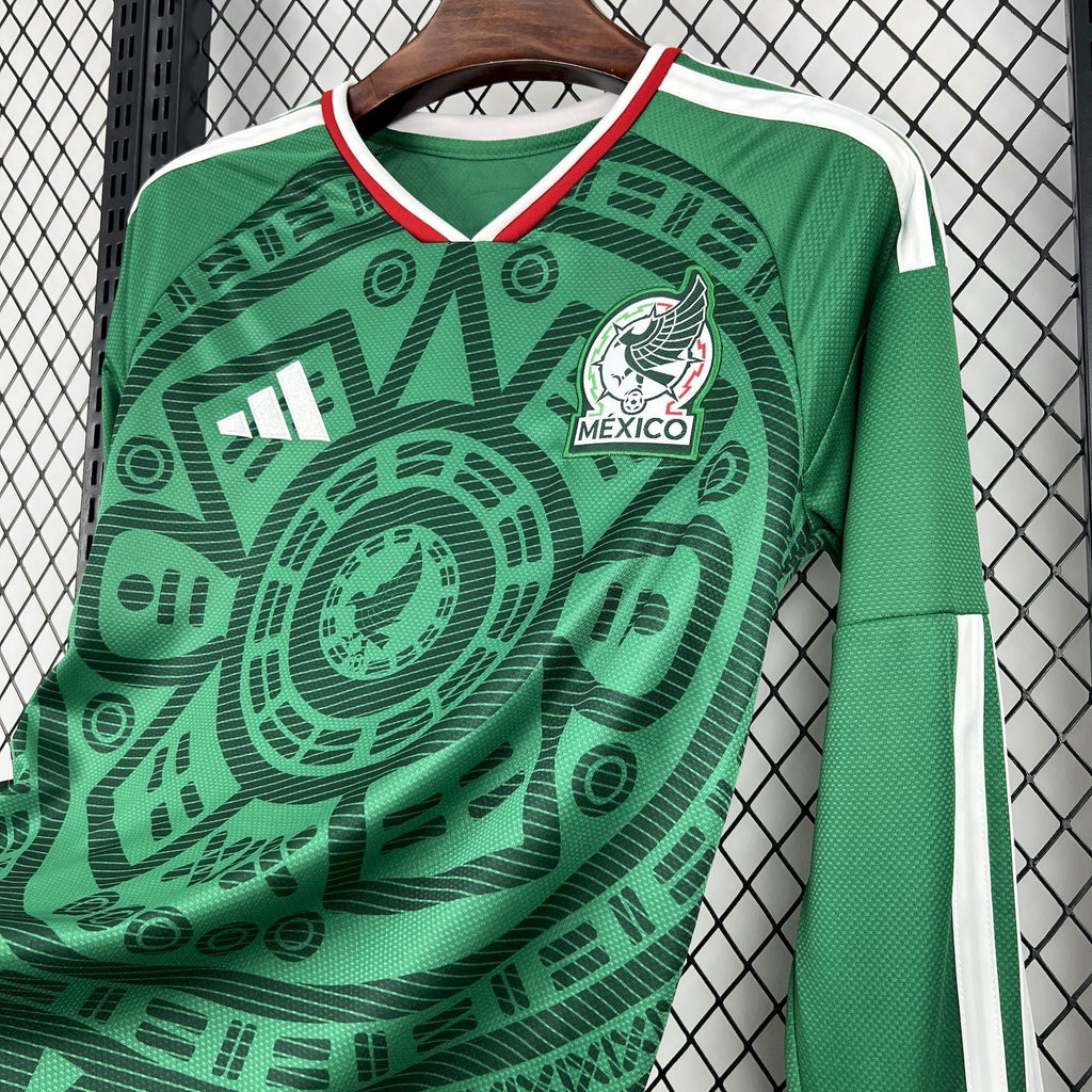 Mexico World Cup 2026 Home Long Sleeve Jersey Fan Version