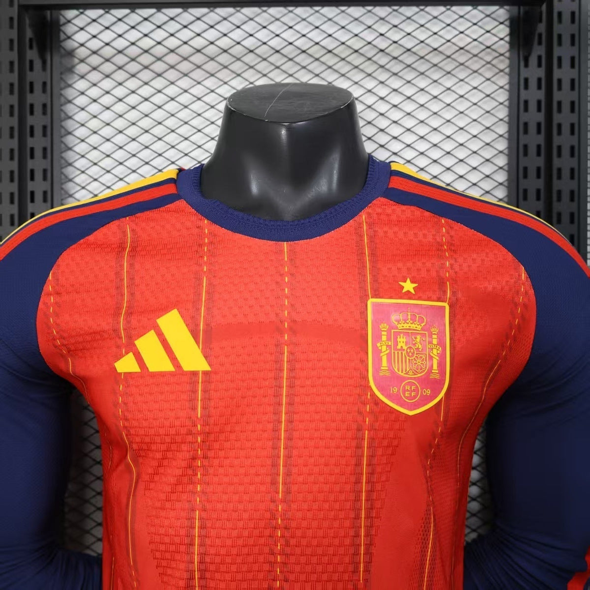 Spain World Cup 2026 Home Long Sleeve Jersey Player Version
