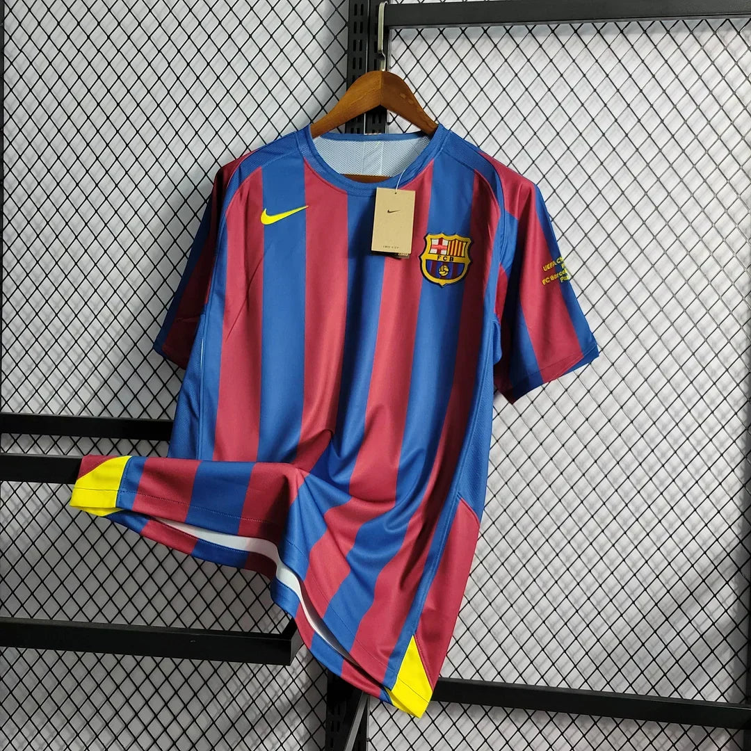 Barcelona 2005/06 Retro Champions League Home Jersey