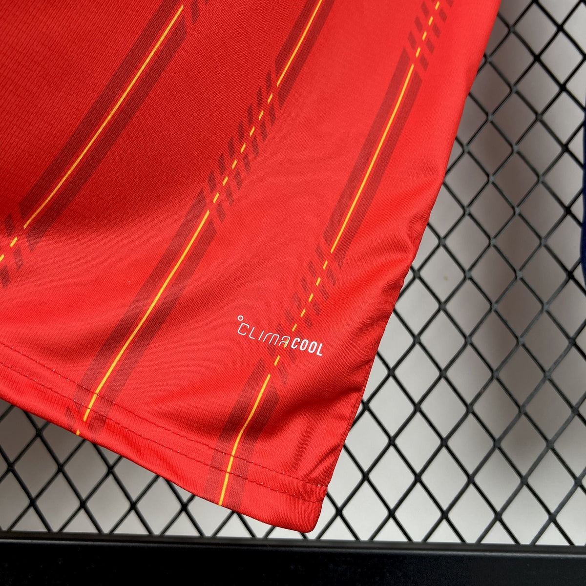 Spain World Cup 2026 Two Star Home Long Sleeve Jersey Fan Version
