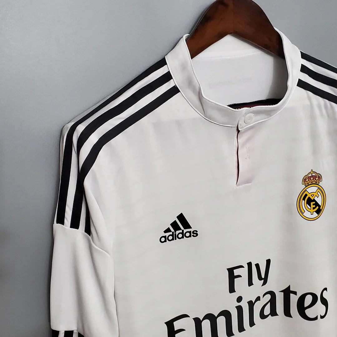 Real Madrid 2014/15 Retro Home Long Sleeve Jersey