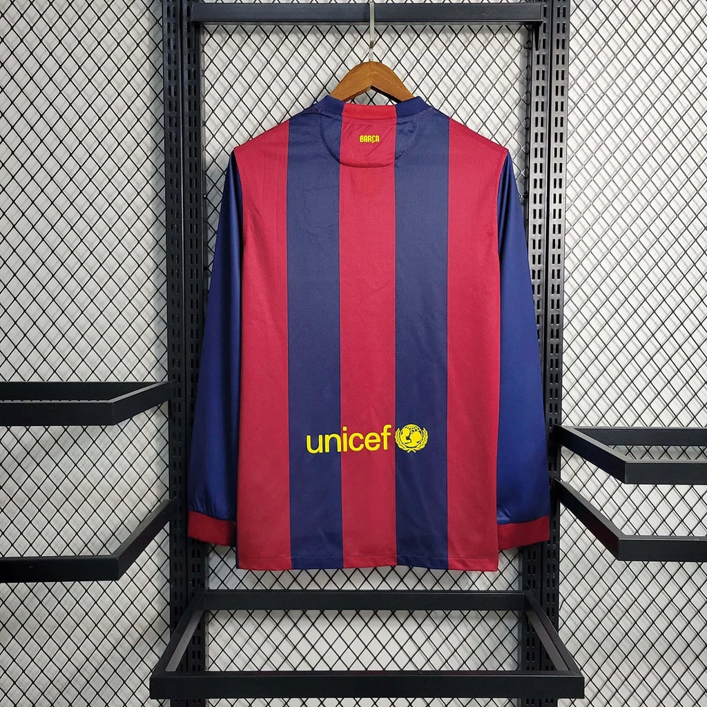 Barcelona 2014/15 Retro Home Long Sleeve Jersey