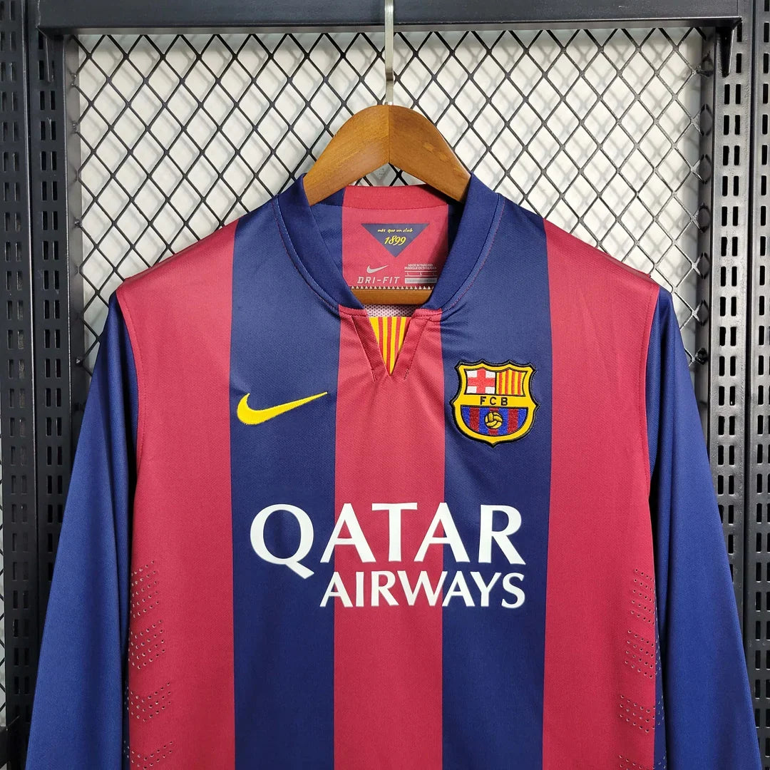 Barcelona 2014/15 Retro Home Long Sleeve Jersey