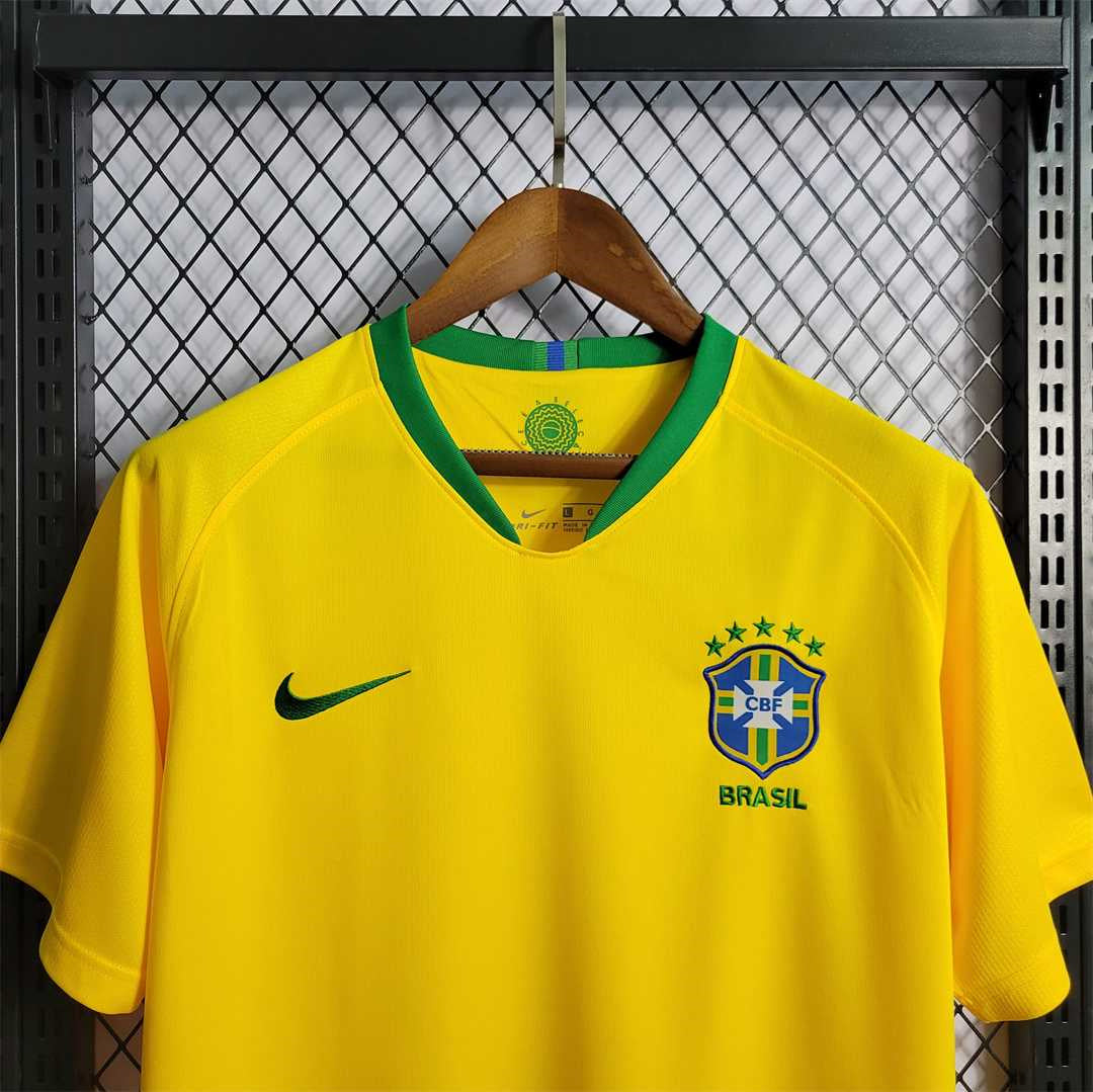 Brazil 2018 Retro Home Jersey