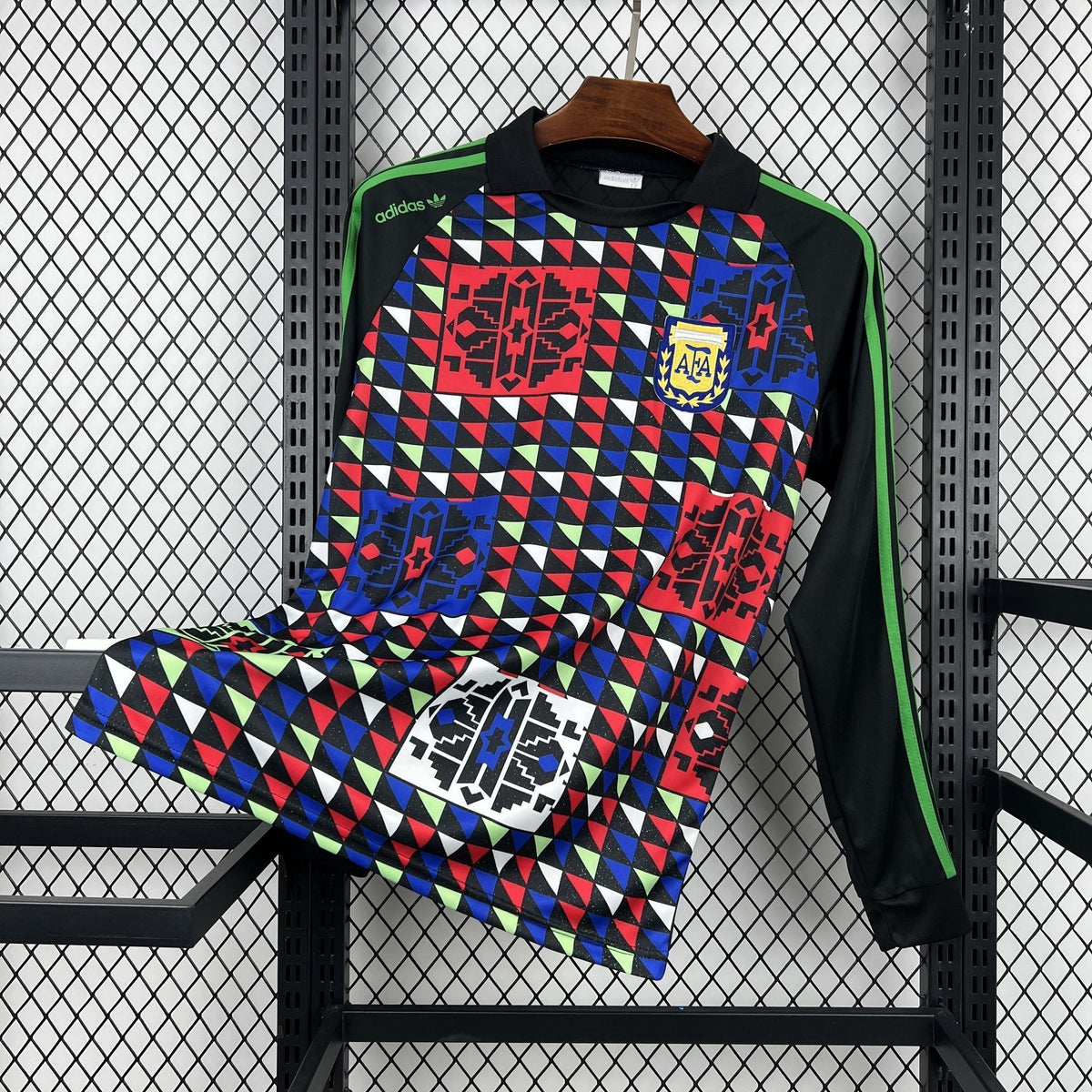 Argentina 1990 Retro Goalkeeper Long Sleeve Jersey