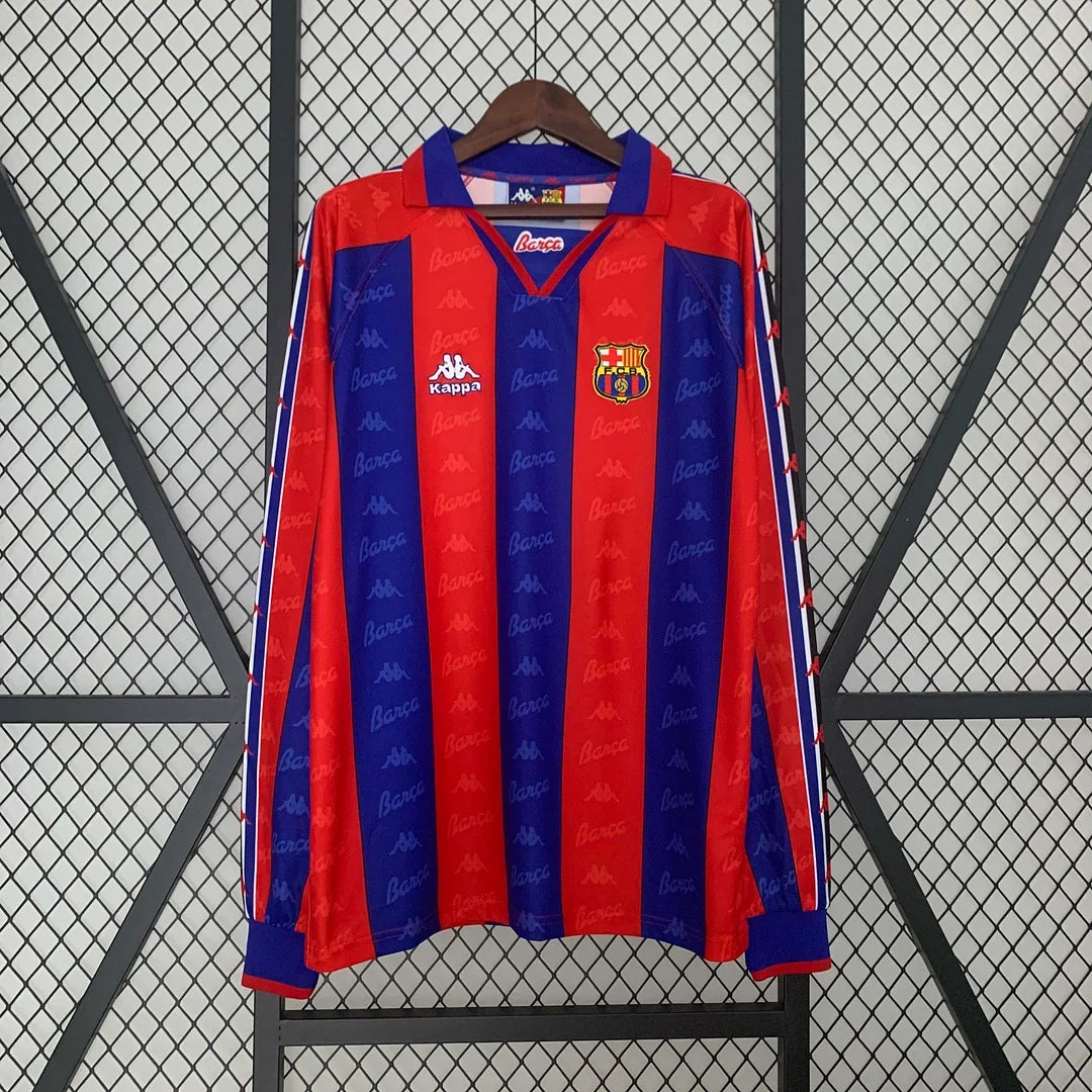 Barcelona 1995/97 Retro Home Long Sleeve Jersey