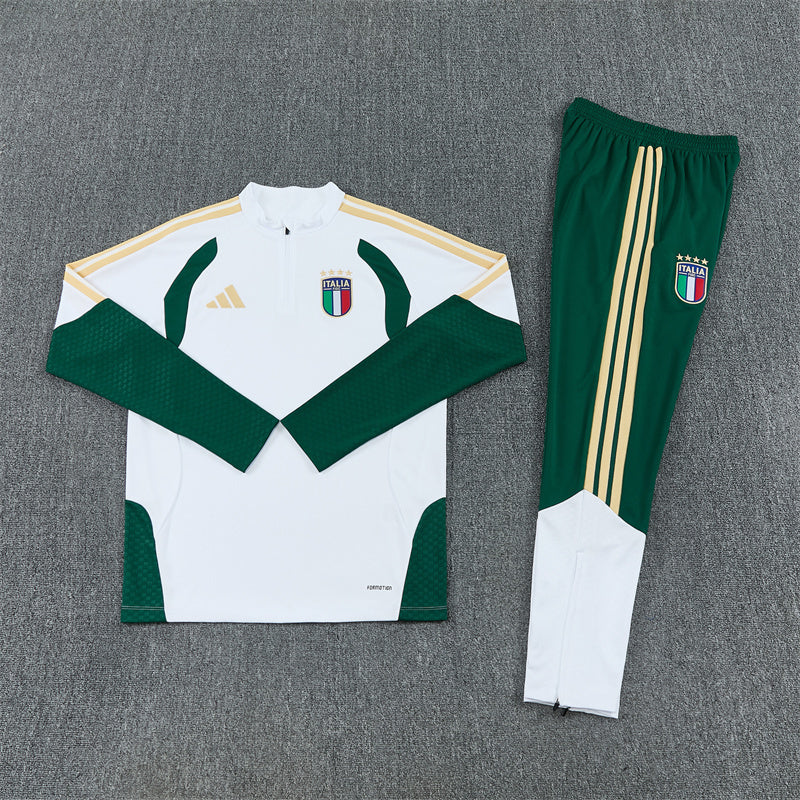 Italy White & Green Tracksuit 2026/27