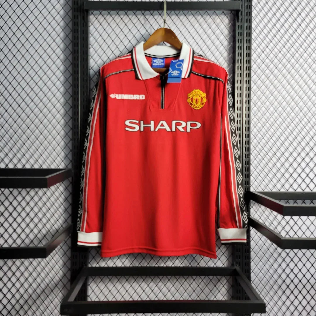 Manchester United 1998/99 Retro Home Long Sleeve Jersey