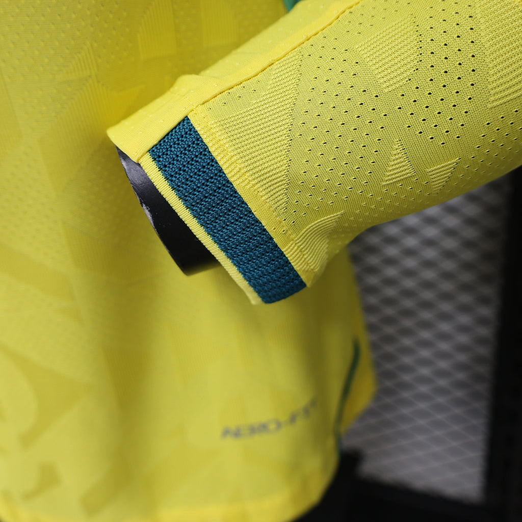 Brazil World Cup 2026 Home Long Sleeve Jersey Player Version