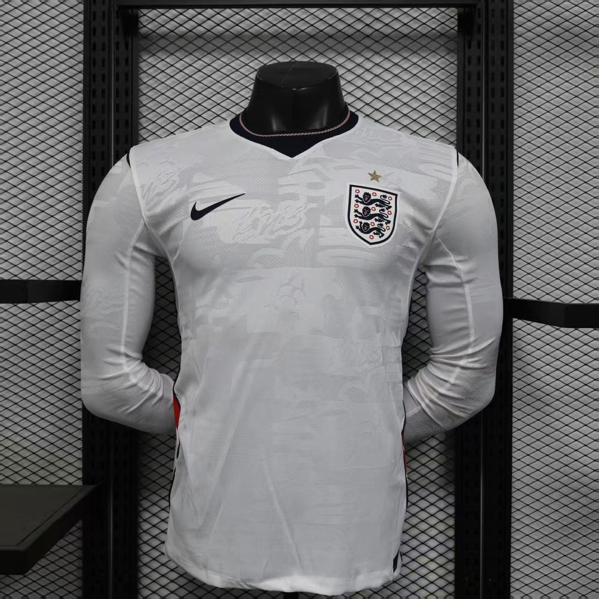 England World Cup 2026 Home Long Sleeve Jersey Player Version
