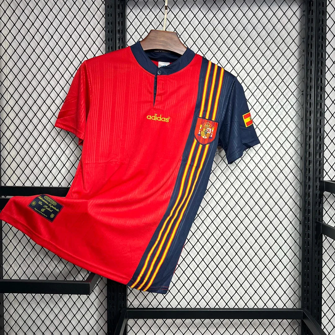 Spain 1996 Retro Home Jersey
