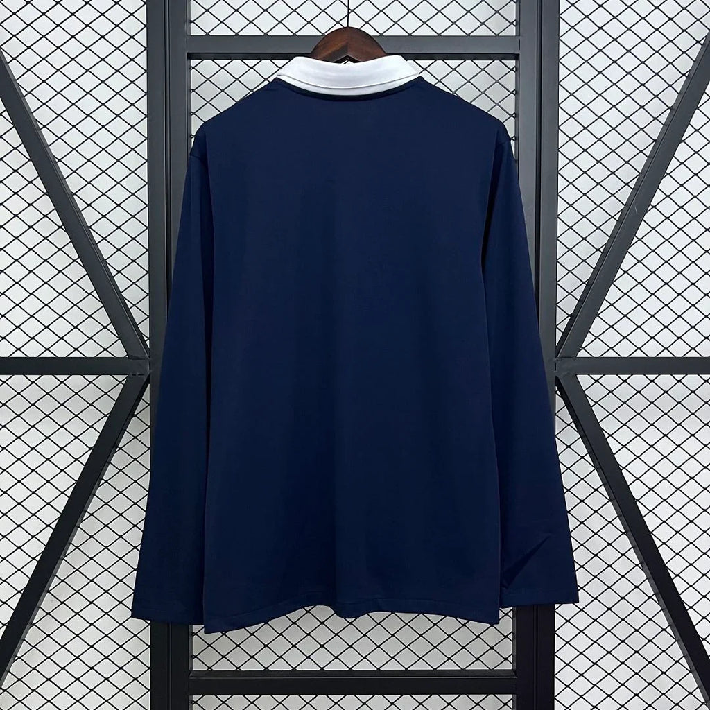 France 2014 Retro Home Long Sleeve Jersey