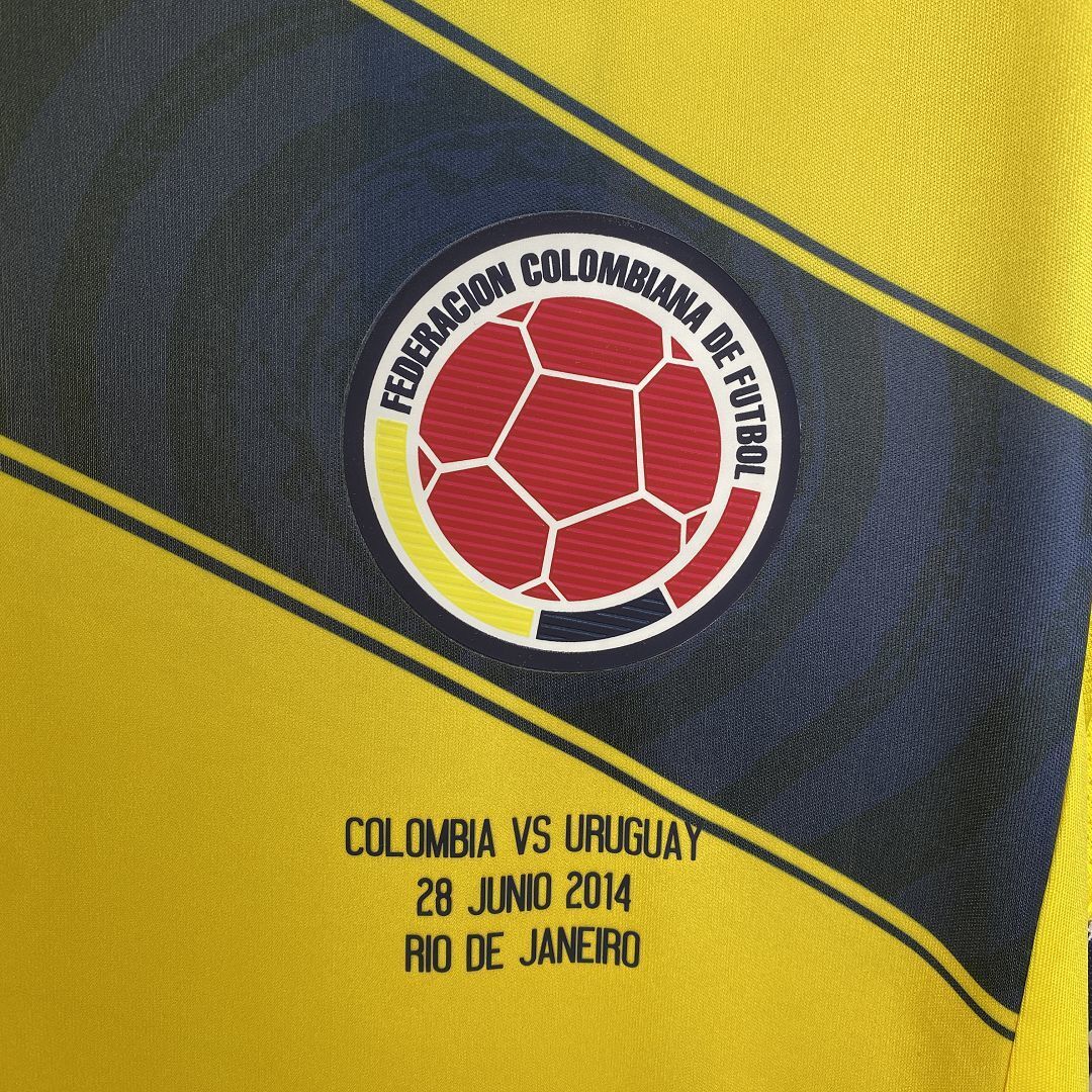 Colombia 2014 Retro Home Jersey