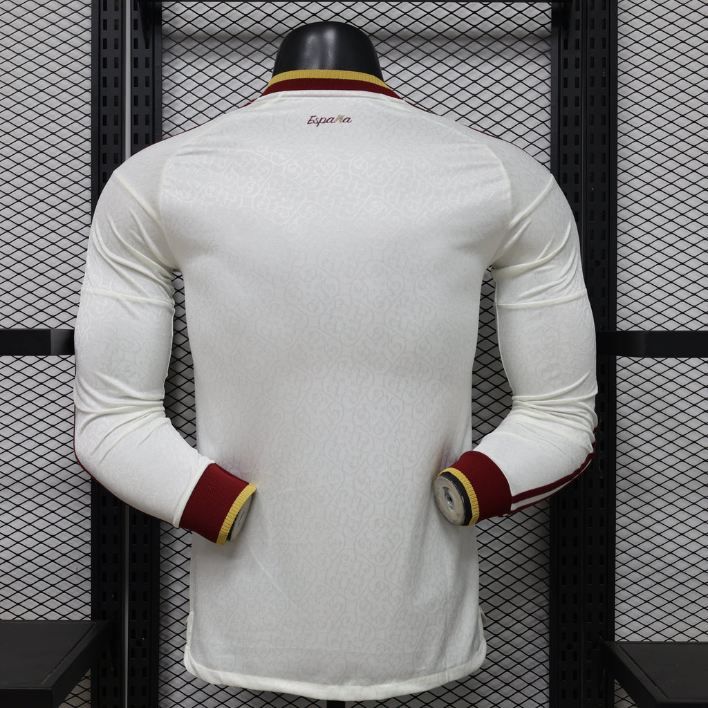Spain World Cup 2026 Away Long Sleeve Jersey Player Version