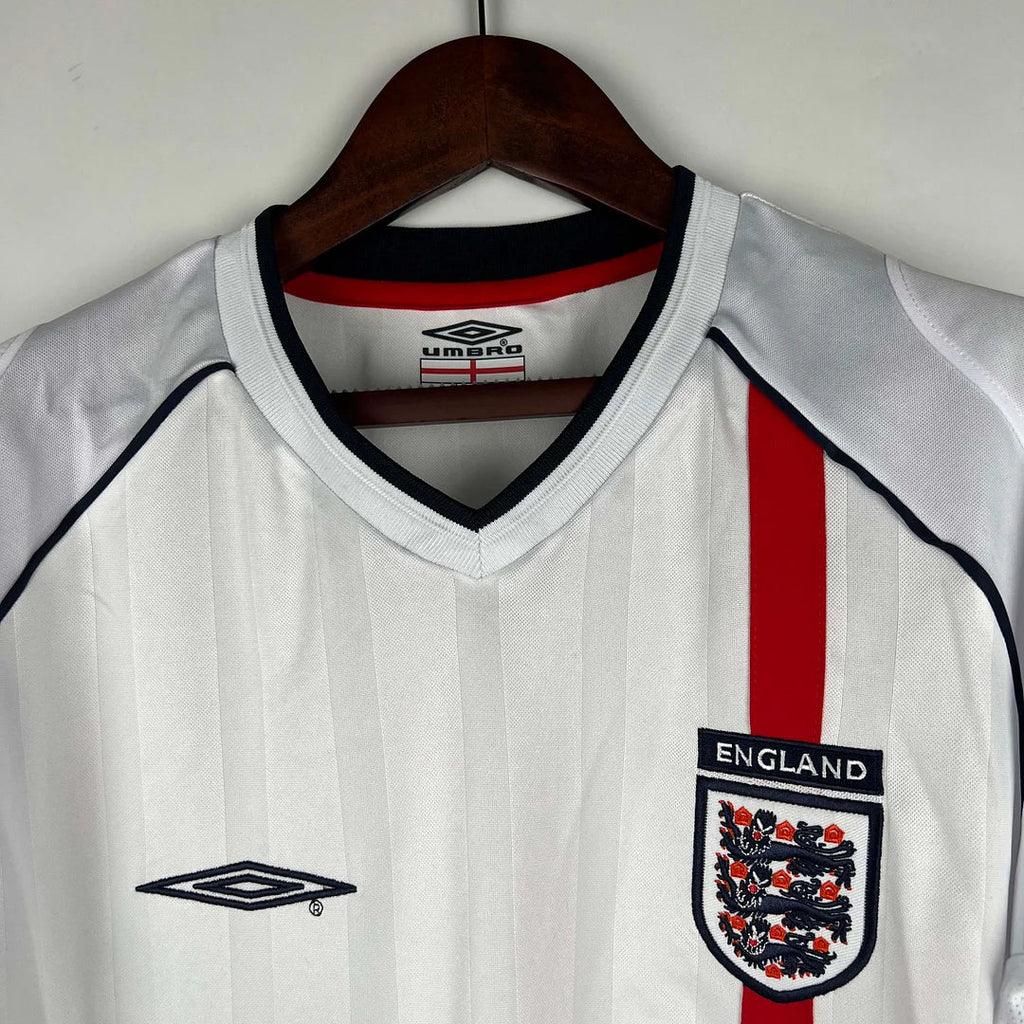 England 2002 Retro Home Long Sleeve Jersey