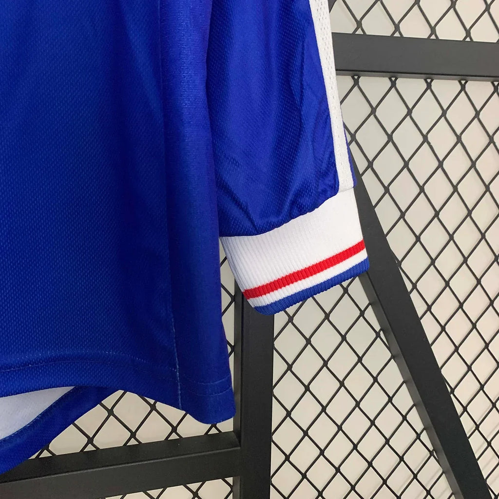 France 1998 Retro Home Long Sleeve Jersey
