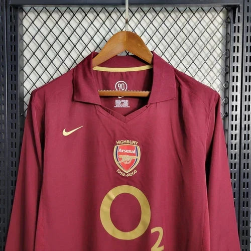 Arsenal 2005/06 Retro Home Long Sleeve Jersey