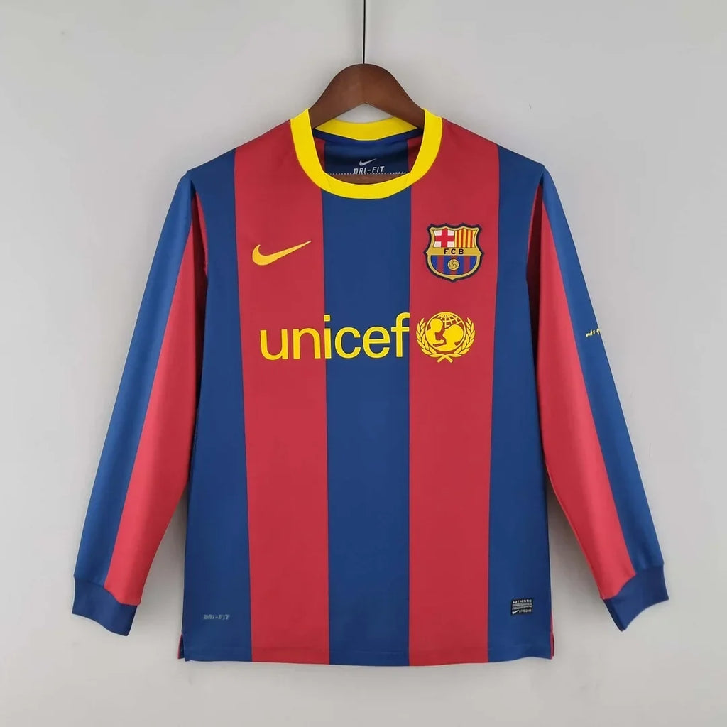 Barcelona 2010/11 Retro Home Long Sleeve Jersey