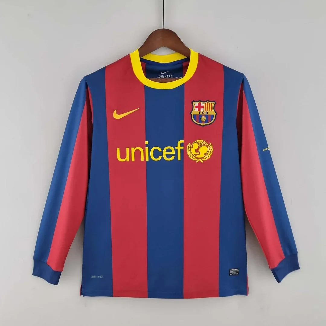 Barcelona 2010/11 Retro Home Long Sleeve Jersey