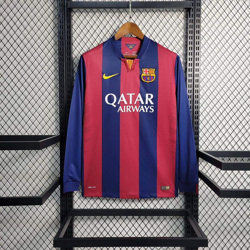 Barcelona 2014/15 Retro Home Long Sleeve Jersey