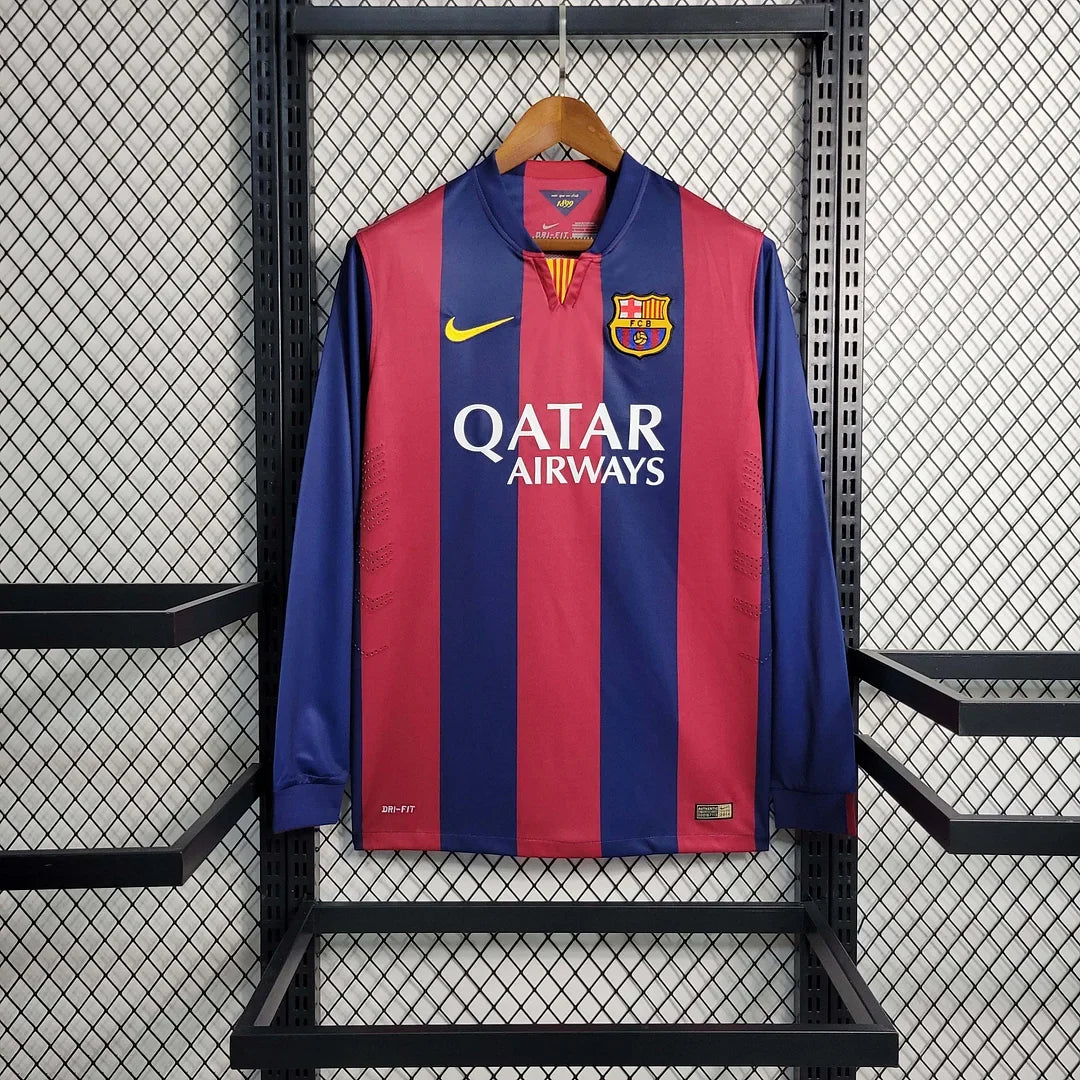 Barcelona 2014/15 Retro Home Long Sleeve Jersey