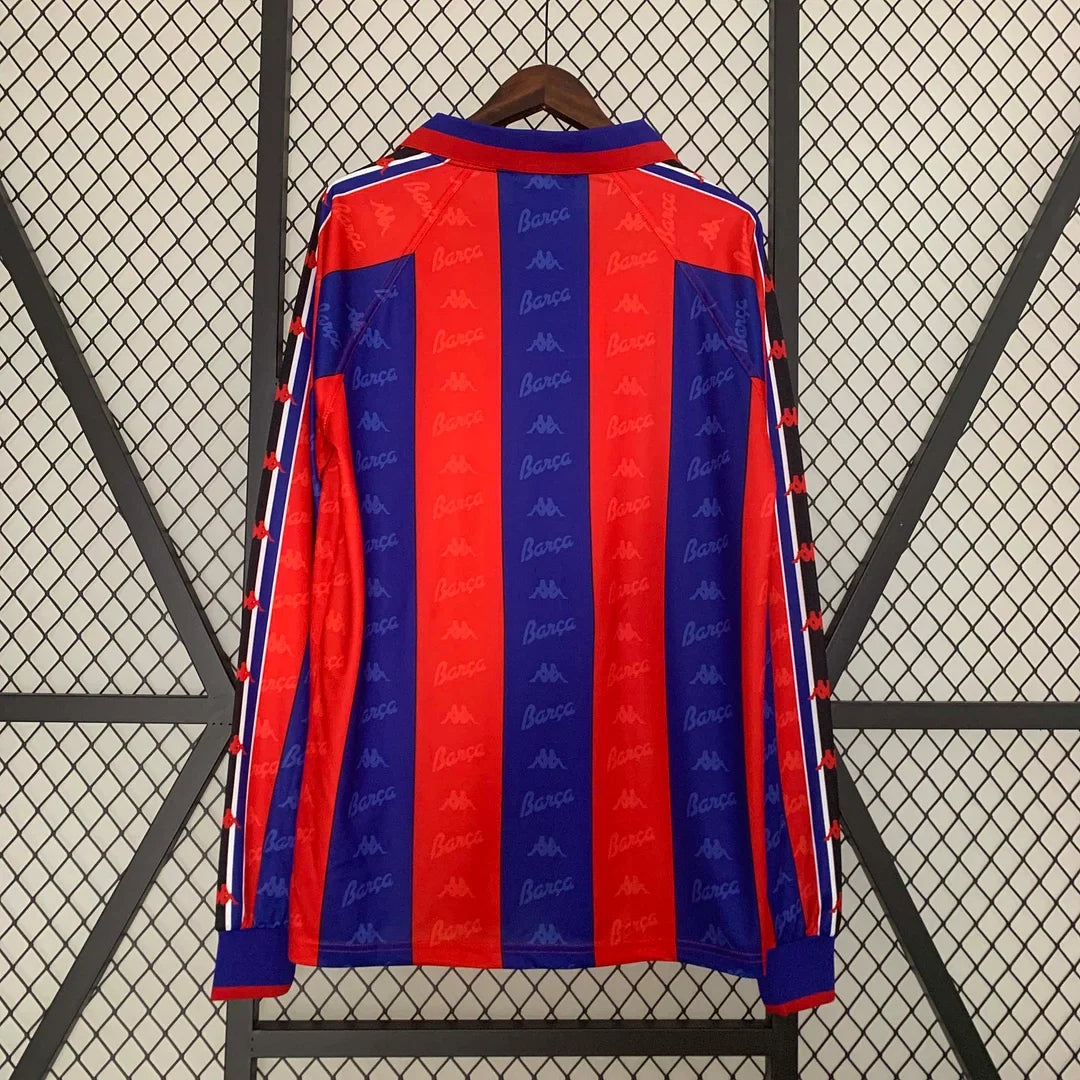 Barcelona 1995/97 Retro Home Long Sleeve Jersey