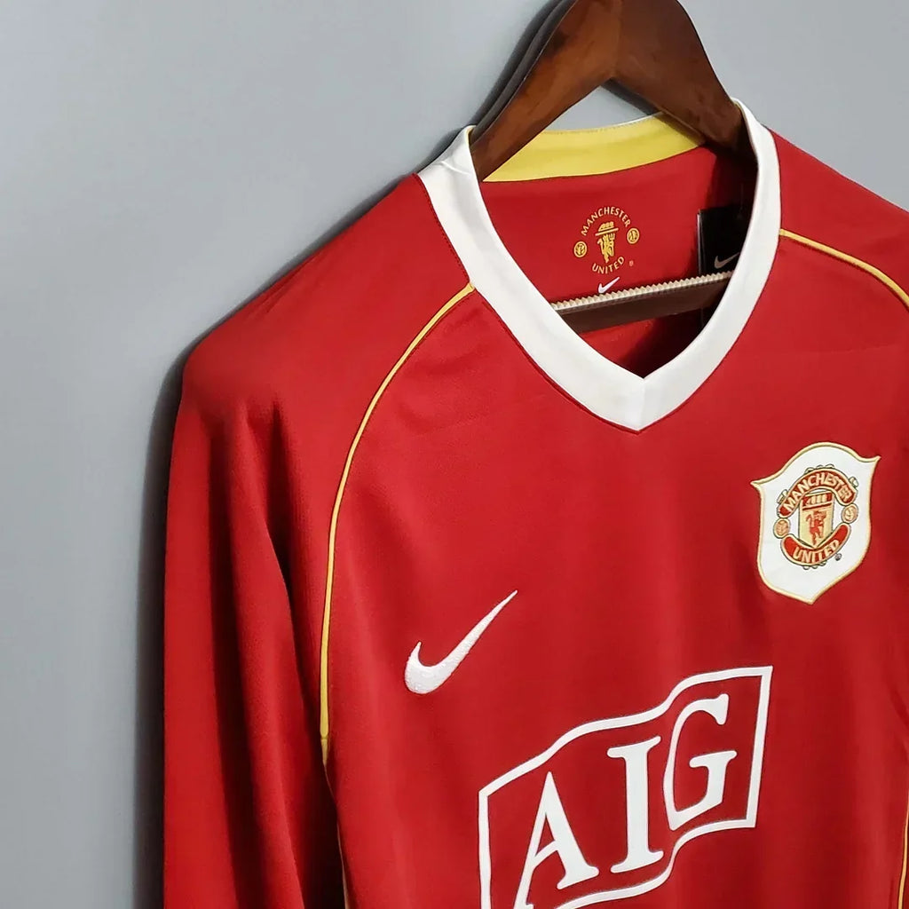 Manchester United 2006/07 Retro Home Long Sleeve Jersey