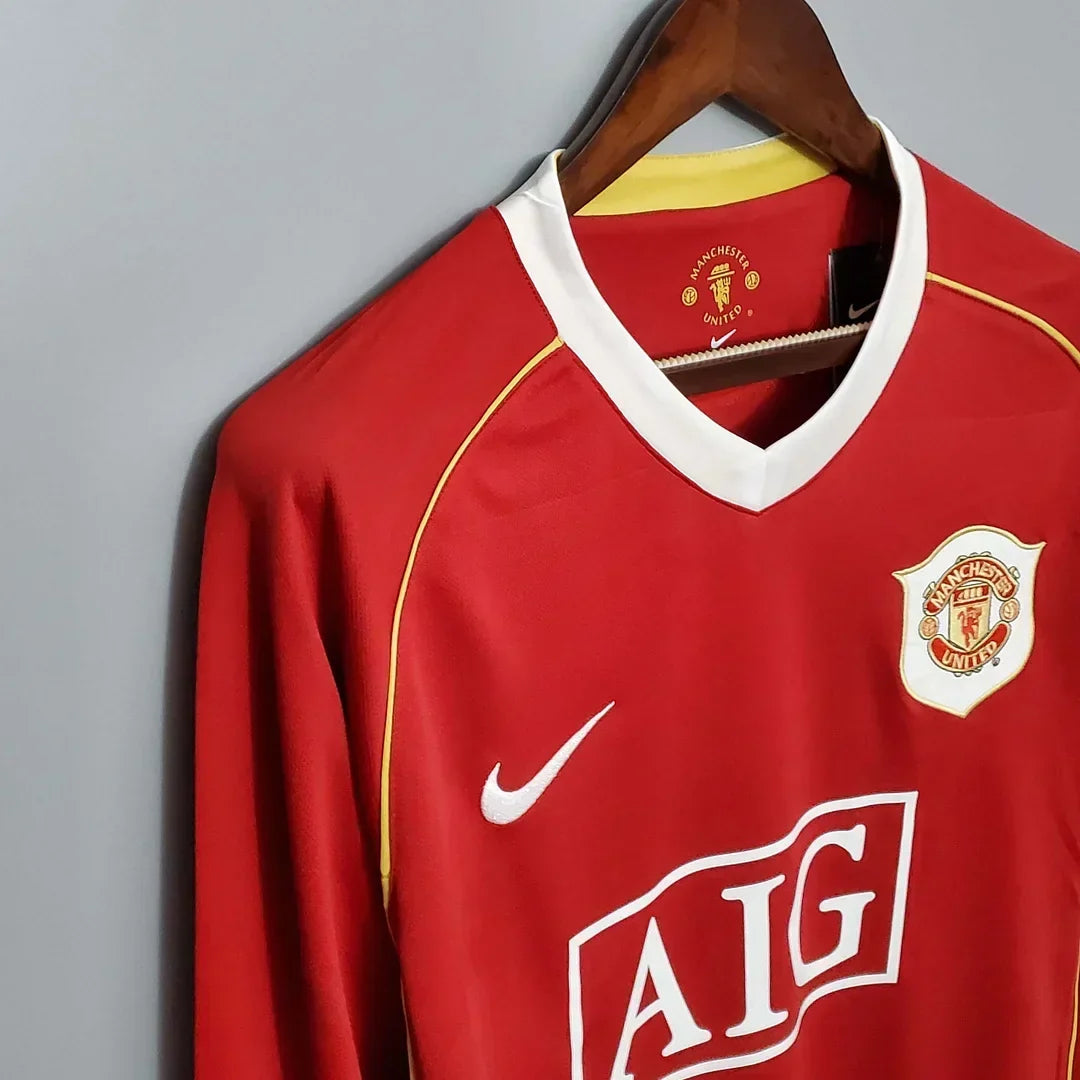 Manchester United 2006/07 Retro Home Long Sleeve Jersey