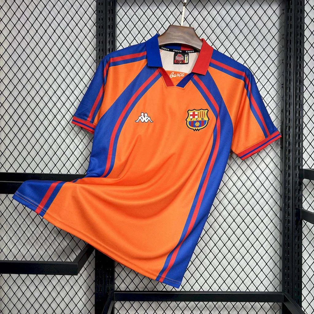 Barcelona 1997/98 Retro Orange Away Jersey