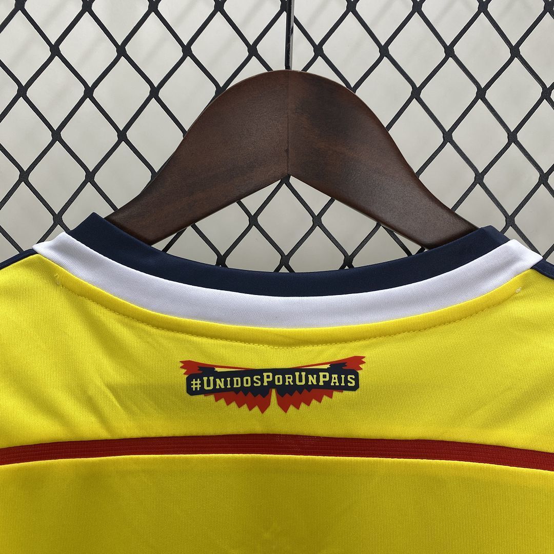Colombia 2014 Retro Home Jersey