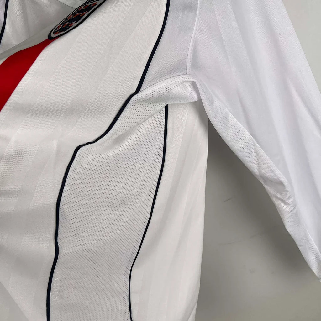 England 2002 Retro Home Long Sleeve Jersey