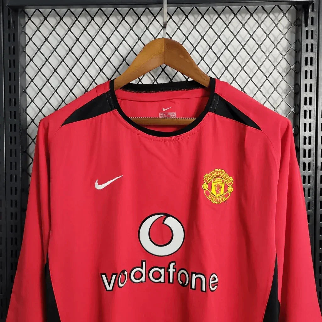Manchester United 2002/04 Retro Home Long Sleeve Jersey