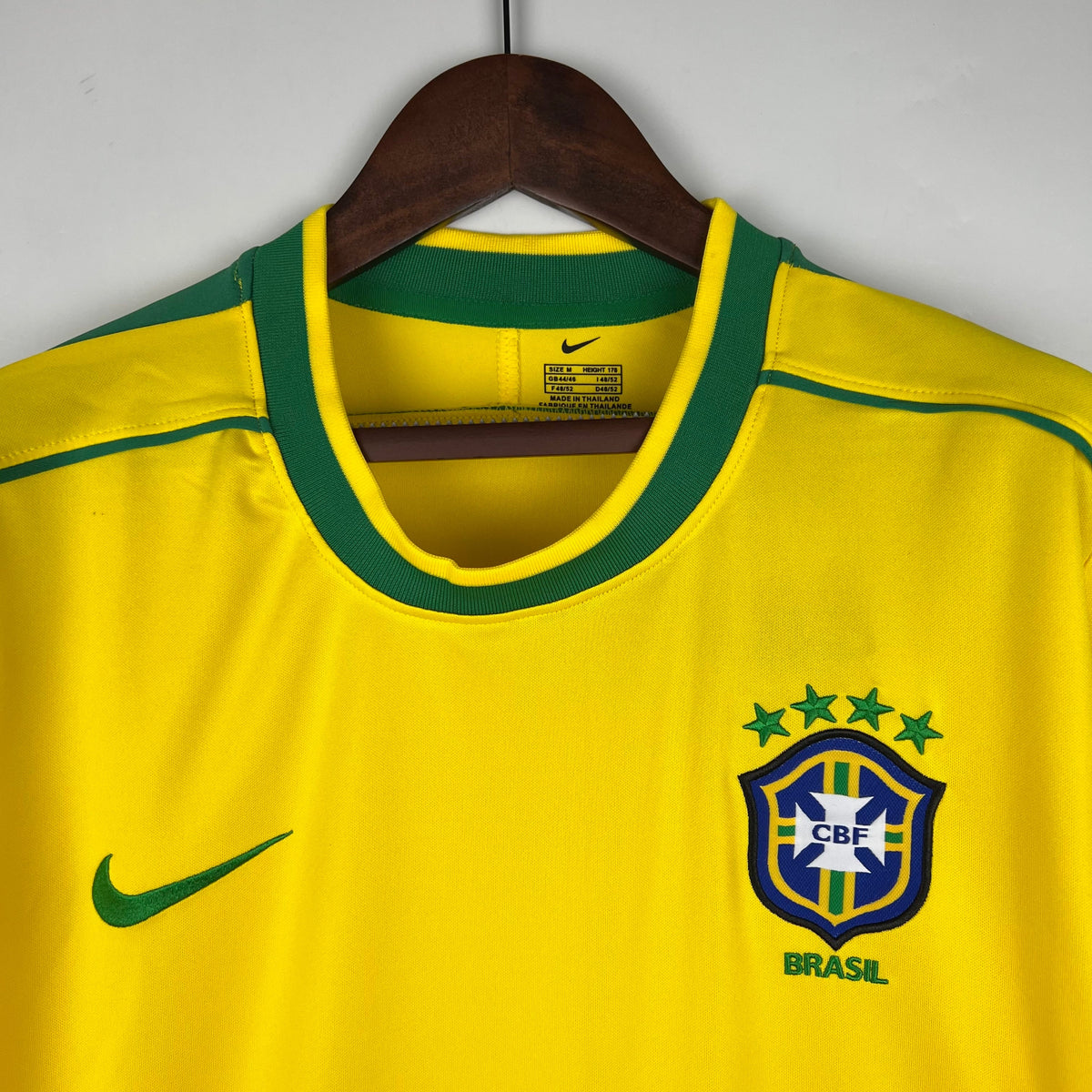 Brazil 1998 Retro Home Long Sleeve Jersey