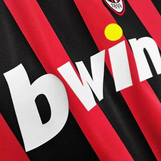 AC Milan 2007/08 Retro Home Long Sleeve Jersey