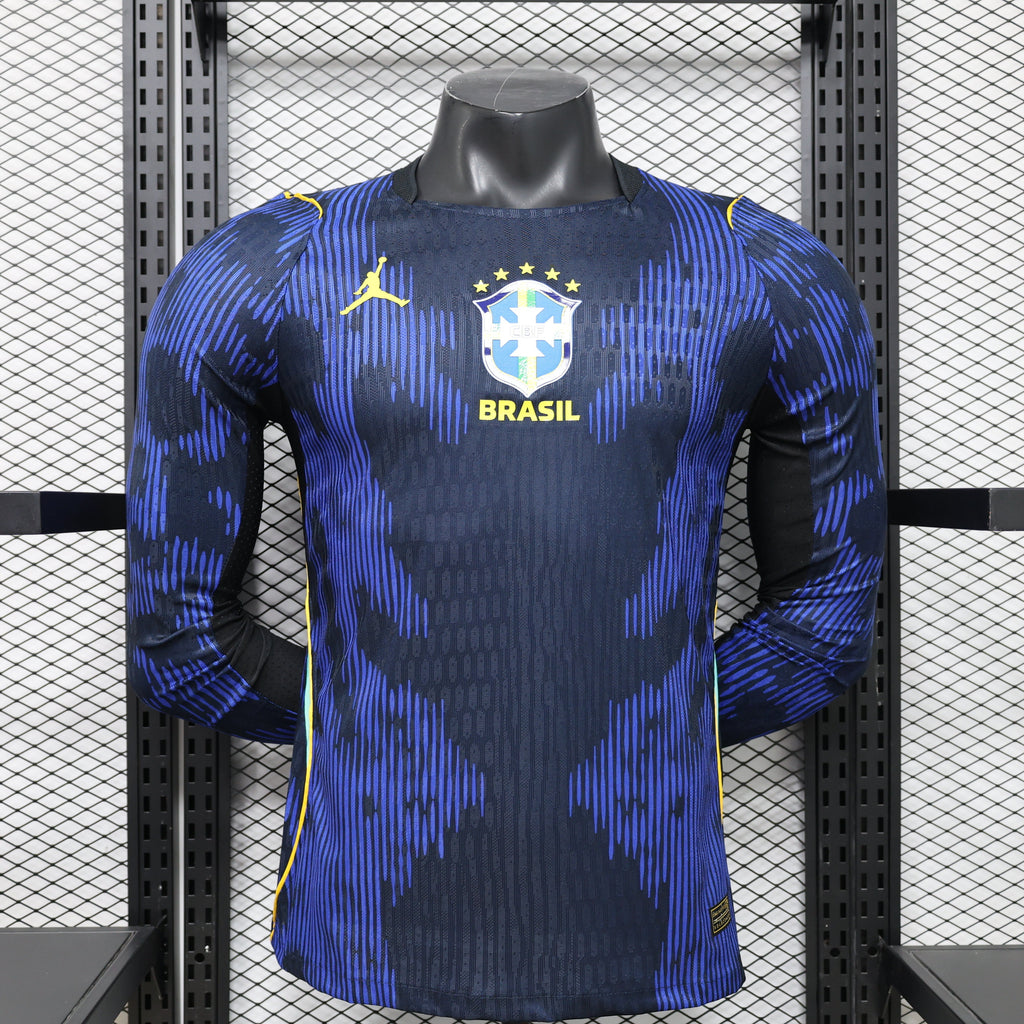 Brazil World Cup 2026 Away Long Sleeve Jersey Player Version