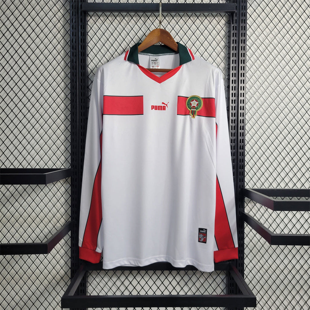 Morocco 1998 Retro Away Long Sleeve Jersey