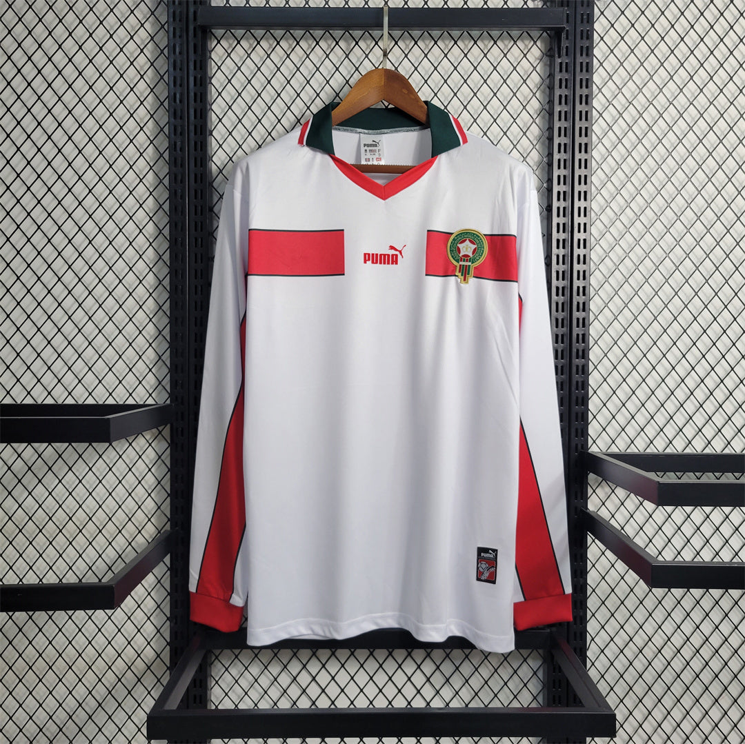 Morocco 1998 Retro Away Long Sleeve Jersey
