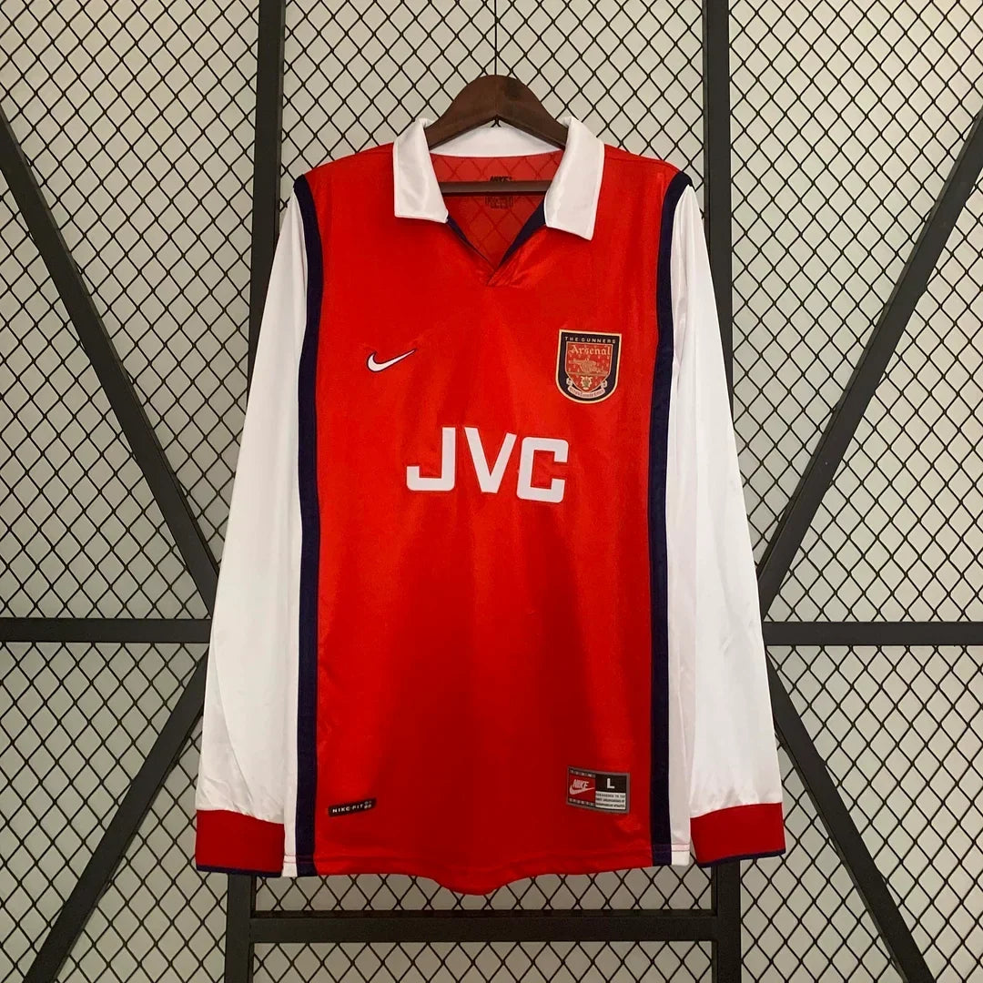 Arsenal 1998/99 Retro Home Long Sleeve Jersey