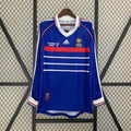 France 1998 Retro Home Long Sleeve Jersey