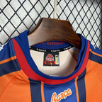 Barcelona 1997/98 Retro Orange & Blue Away Jersey