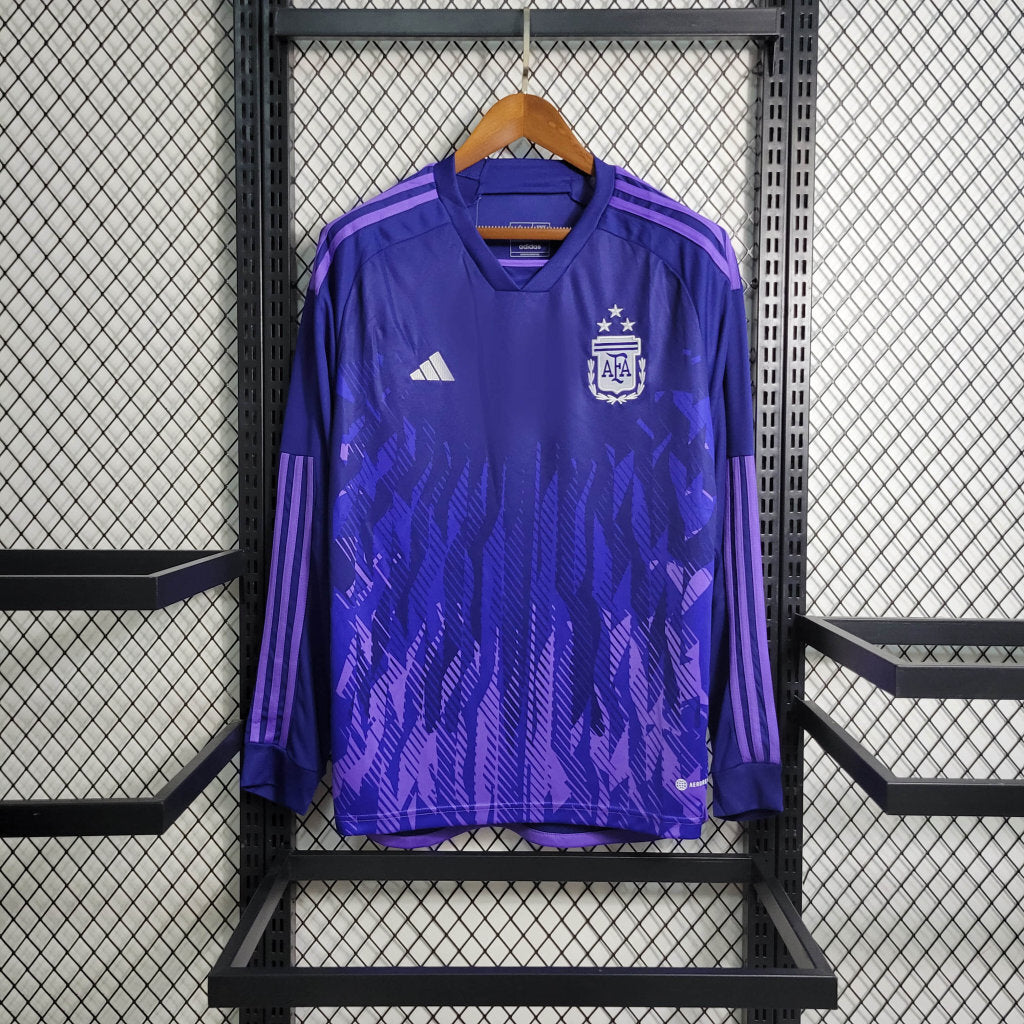 Argentina 2022 Retro Away Long Sleeve Jersey