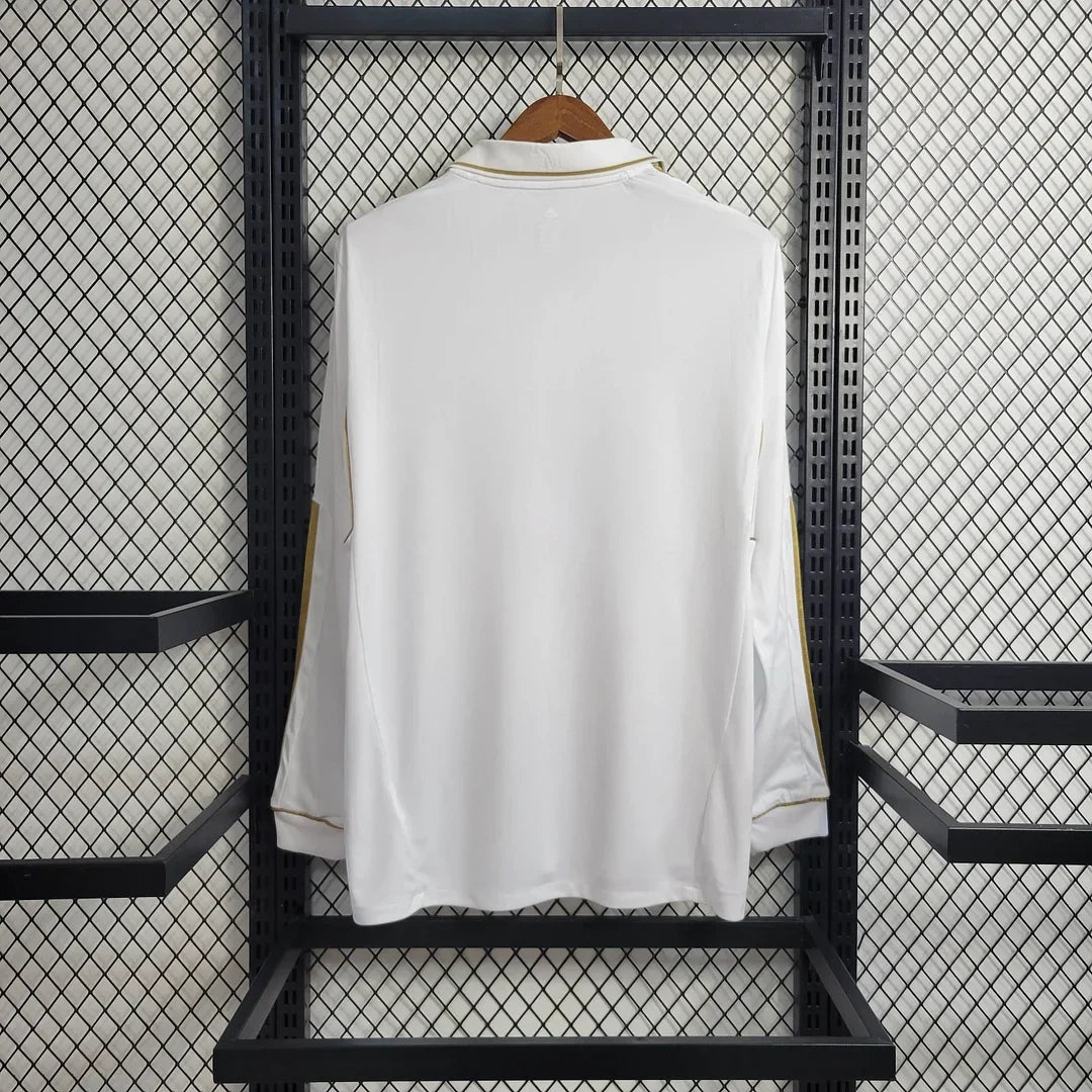 Real Madrid 2011/12 Retro Home Long Sleeve Jersey